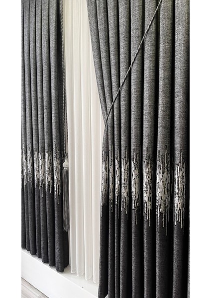 Pano Fon Perde Antrasit Gümüş(Tek Kanat) modelleri