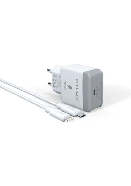 PD18L 3.0A 18W Pd Type-C To Lightning Hızlı Şarj Cihazı Duvar Tipi Şarj Adaptörü Type-C To Lig