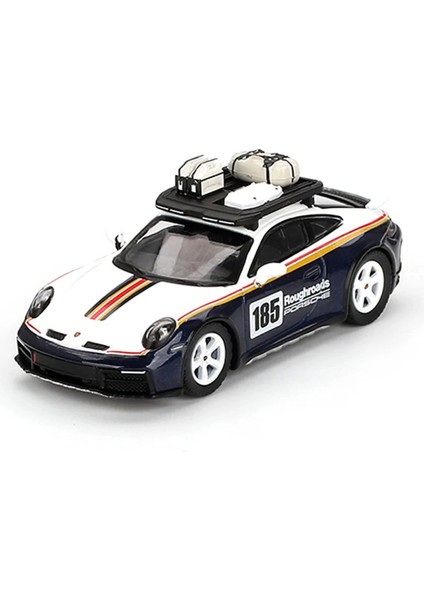 Mini Gt 1/64 Porsche 911 Dakar Rallye Design Package White/gentian Blue Metallic Blister Paket