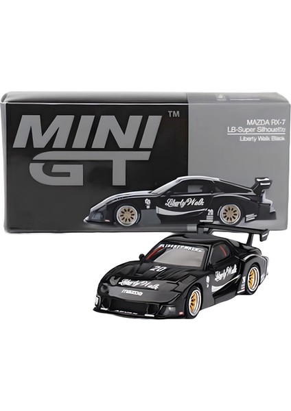 Mini Gt 1/64 Mazda Rx-7 Lb-Super Silhouette Liberty Walk Black