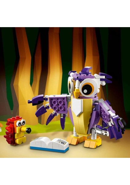 31125 LEGO Creator Fantastik Orman Yaratıkları 3ü1 Arada, 175 Parça +7 Yaş modelleri