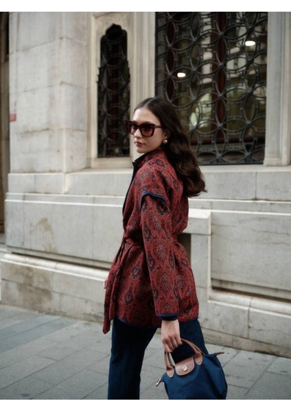 Kadın Yandan Bağlamalı Tasarım Kimono Ceket fiyatları