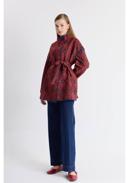 Kadın Yandan Bağlamalı Tasarım Kimono Ceket fırsatları