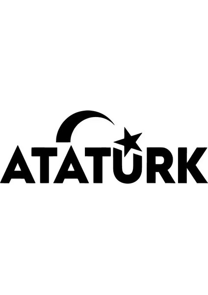 Atatürk Ay Yıldız Sticker 40 x 12 cm