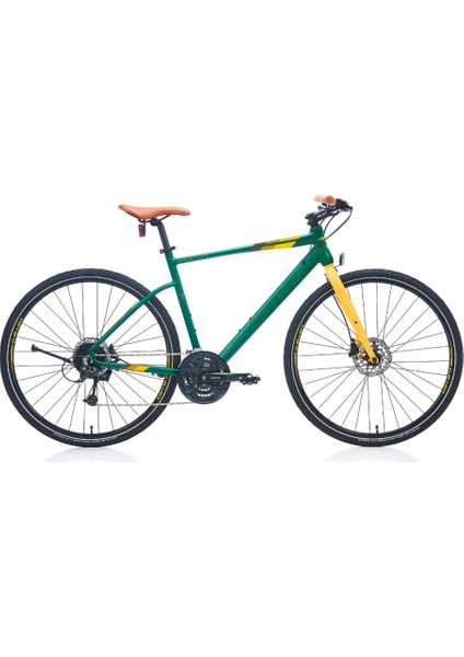Sportıve 328C 28" 18-V Hd Mat Koyu Yeşil-Sarı-Kahverengi 52CM Şehir Bisikleti