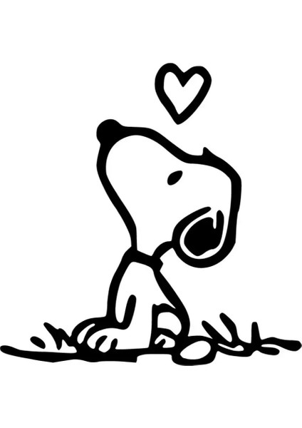 Aşık Snoopy Sticker 10 x 10 cm