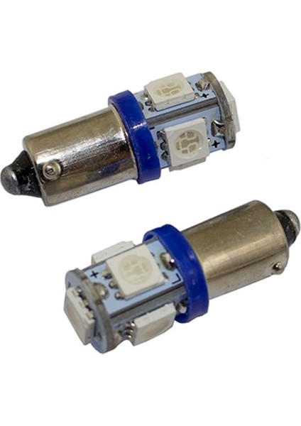 53 LED Ampul 5 Smd Mavi 2'li Set 24V / LAAM639-1