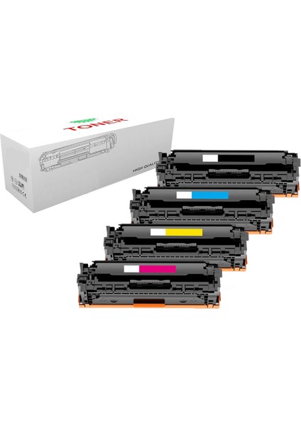 Hp Color Hp 415A/ Laserjet Pro Mfp M479DW Muadil Toneri 1 Set 4 Renk Renk Chipsiz