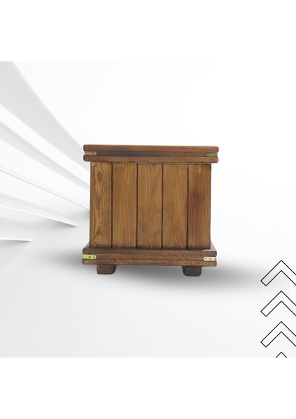 Ahşap Saksı Dış Mekan Dekoratif Ağaç Saksısı