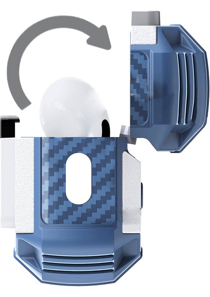 Airpods Pro Zore Airbag 35 Darbelere Karşı Dayanıklı Düğmeli Kılıf-Yeşil