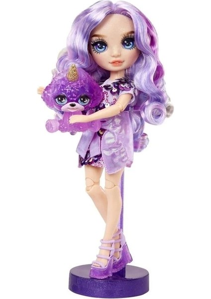 Raınbow Hıgh 120223 Violet Wıllow Moda Bebek Parlak Slıme ve Evcil Hayvan 3+