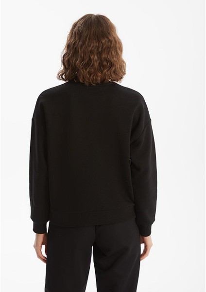 Lcw Vision Bisiklet Yaka Oversize Kadın Kalın Sweatshirt fırsatları