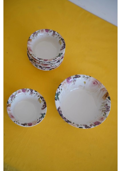 Mitra Dijital Baskılı 7'Li Çerezlik Kase