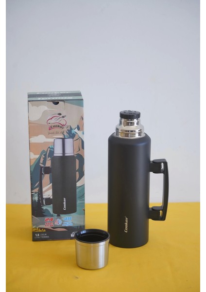 1.5 Litre Kulplu Çelik Termos fırsatları
