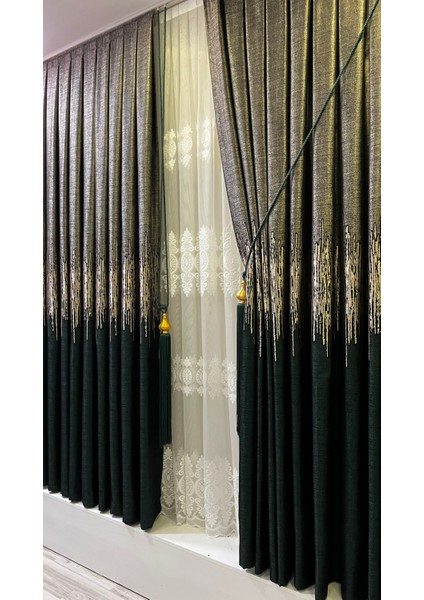 Pano Fon Perde Zümrüt Yeşili (Tek Kanat) fiyatları