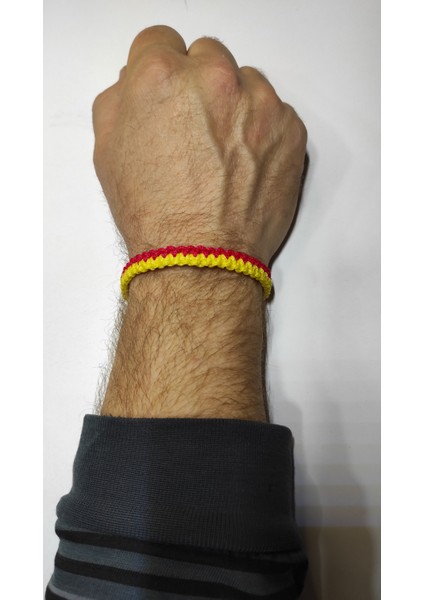 Taraftar Makrome Örgü Bileklik, Galatasaray, Göztepe Taraftar Bileklik, Erkek Hediye Bileklik