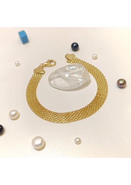 8.8 mm Bismark Hasır Bileklik Künye 14 Ayar Altın fırsatları