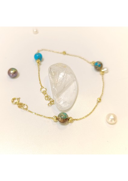 Varasit Taşlı Bileklik Künye 14 Ayar Altın Hd Videolu fiyatları