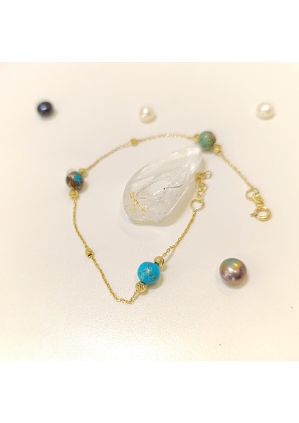 Varasit Taşlı Bileklik Künye 14 Ayar Altın Hd Videolu modelleri