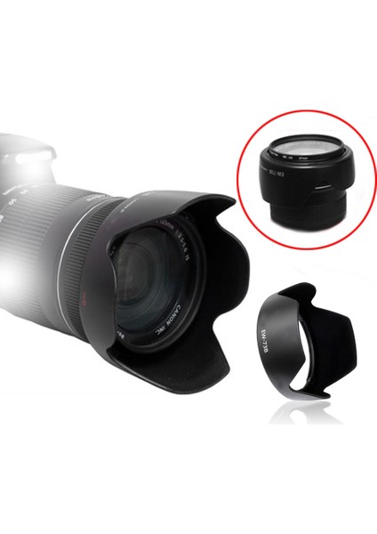 Canon 18-135 mm Is ve Is Stm Lensler Için EW-73B Parasoley