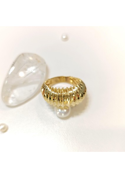 İstiridye Taşsız Yüzük 14 Ayar Altın fiyatları