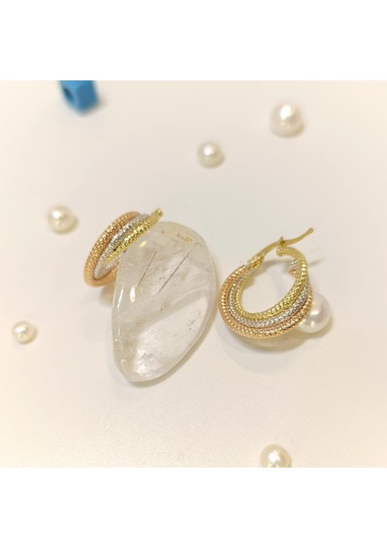 22MM Üçlü Halka Küpe 14 Ayar Altın Hd Videolu fiyatları