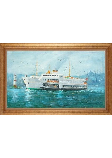 Altın Çerçeveli Paspartulu Tablo IR874