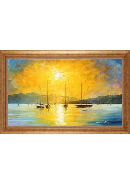 Altın Çerçeveli Paspartulu Tablo IR3170