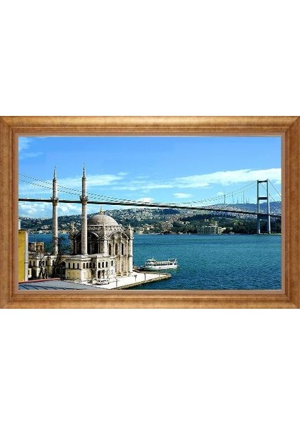 Altın Çerçeveli Paspartulu Tablo IR1824