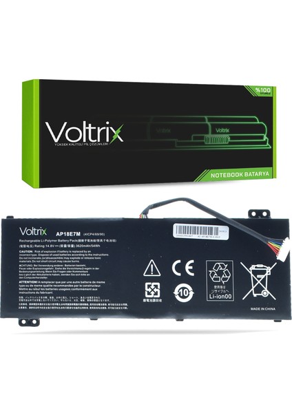 Acer AN517-51-77VQ Uyumlu Notebook Batarya - Pil
