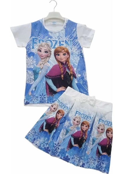 Frozen Etekli Kız Çocuk Takım Yazlık