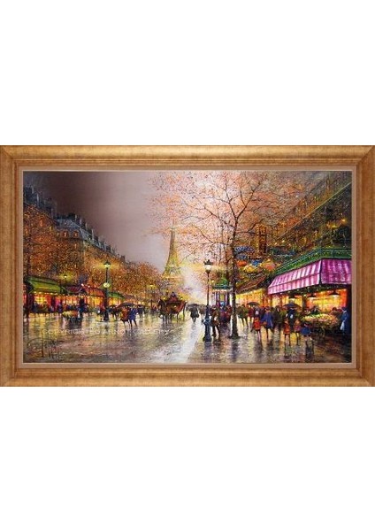 Altın Çerçeveli Paspartulu Tablo IR2479