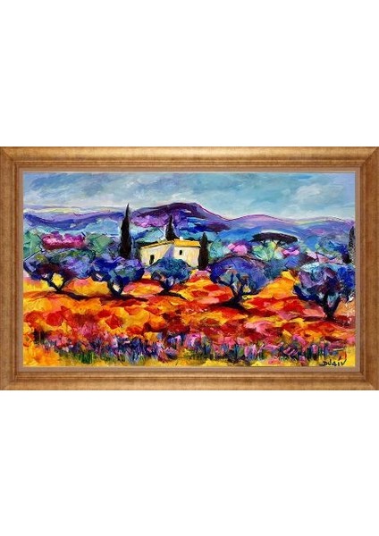 Altın Çerçeveli Paspartulu Tablo IR2387