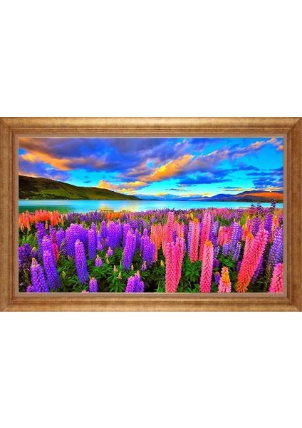 Altın Çerçeveli Paspartulu Tablo IR203