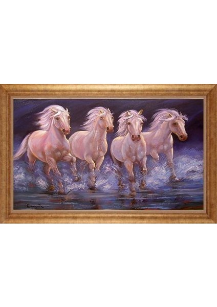 Altın Çerçeveli Paspartulu Tablo IR952