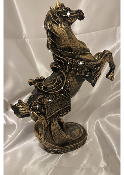 Kaideli At Biblo Şahlanan Kır At Polyester Işlemeli Heykel Şık Tasarım Büyük Bakır Renk fiyatları