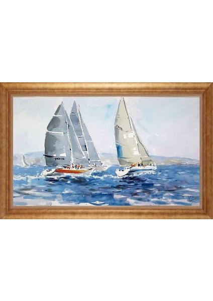 Altın Çerçeveli Paspartulu Tablo IR2448