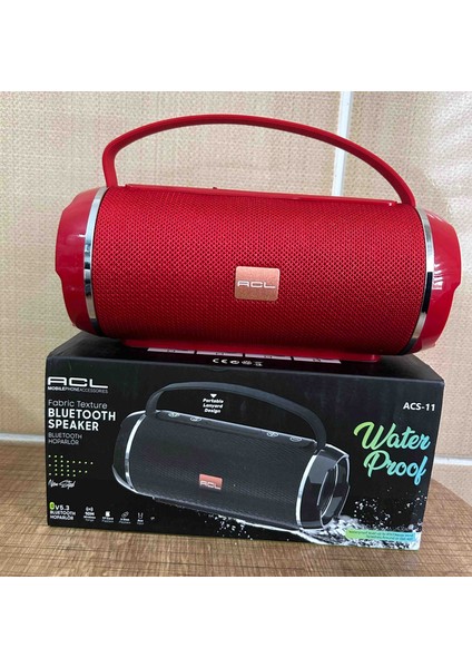 Rose Teknoloji Acl Acs-11. V5.3 Kumaş Dokulu Tf Kart,flash Bellek,aux Destekli Su Geçirmez Bluetooth Hoparlör