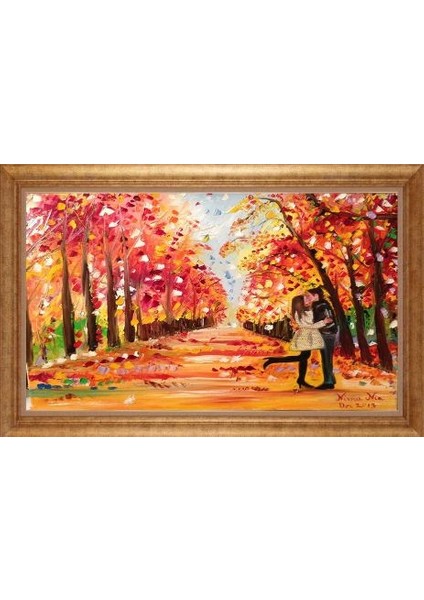 Altın Çerçeveli Paspartulu Tablo IR2893