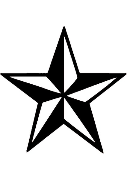 Deniz Yıldızı Tasarım Sticker 10 x 10 cm