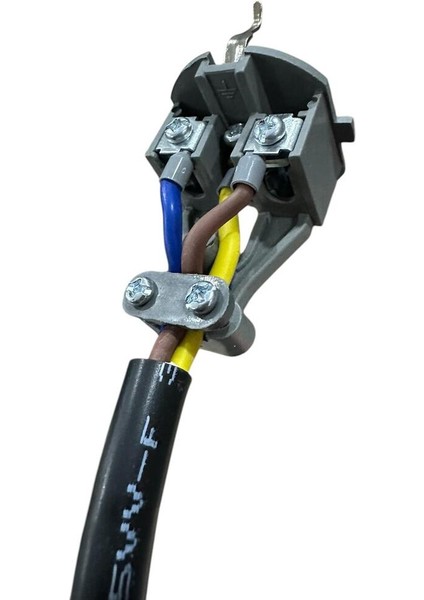 3'lü Grup Priz 3x2.5mm Cca Ttr Siyah Renk Topraklı Kauçuk Seyyar Elektrik Kablosu
