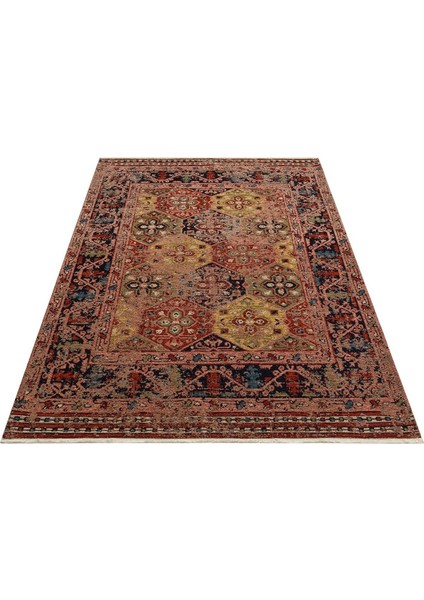 Eko Anadolu Antik Desenli Yıkanabilir Kaymaz Tabanlı Etnik Kilim AND01