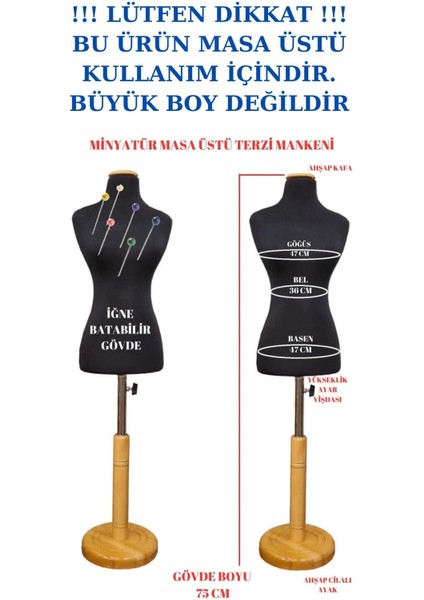 Okullar İçin 50 Eşelli Minyatür Terzi Mankeni Prova Mankeni