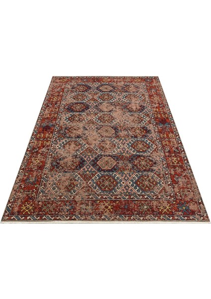 Eko Anadolu Antik Desenli Yıkanabilir Kaymaz Tabanlı Etnik Kilim AND03