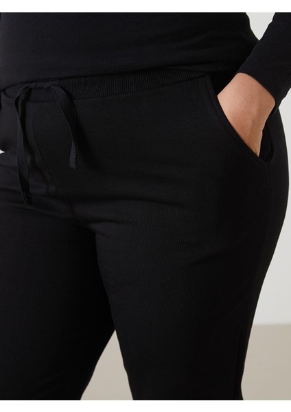 Lcw Vision Beli Lastikli Kadın Kalın Jogger Eşofman Altı