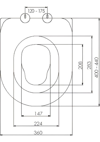 Nkp Twin D Form Tip Yetişkin-Çocuk Klozet Kapağı