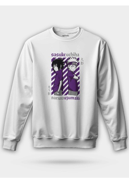 Sasuke Naruto Ikilisi Naruto Unisex Regular Sweatshirt