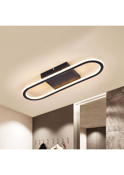 Minel Dekor LED Lıghtıng Minel Dekor Oval -35-15CM Plafonyer A++ Ledli Modern Avize Koridor Hol Aydınlatma