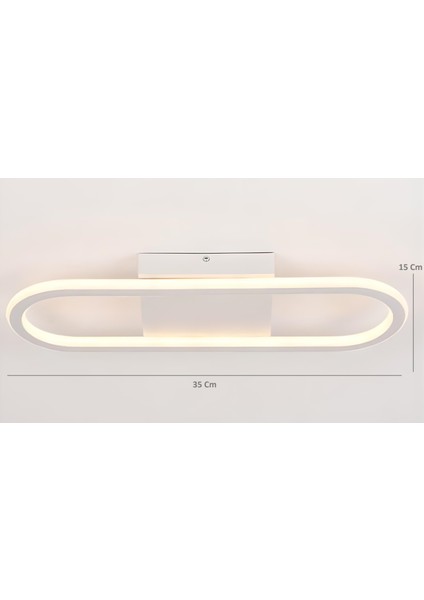 Minel Dekor LED Lıghtıng Minel Dekor Oval -35-15CM Plafonyer A++ Ledli Modern Avize Koridor Hol Aydınlatma fiyatları