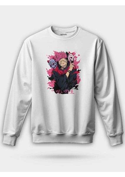 Sukuna Maske Jujutsu Kaisen Unisex Regular Sweatshirt